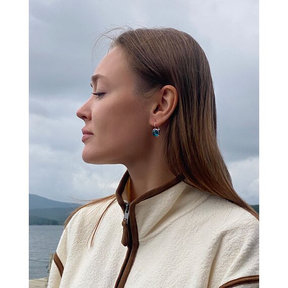 Серебряные серьги с муранским стеклом Ciclon Essentials, изображение 2