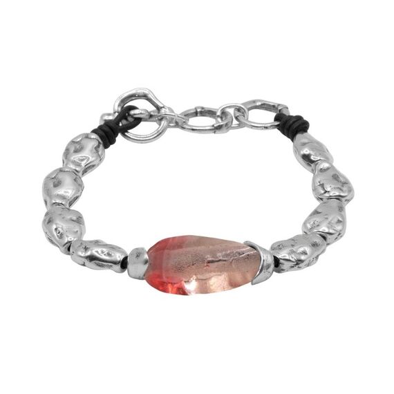 Серебряный браслет с муранским стеклом Ciclon Liquid