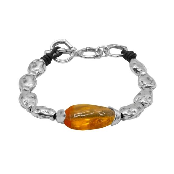 Серебряный браслет с муранским стеклом Ciclon Liquid