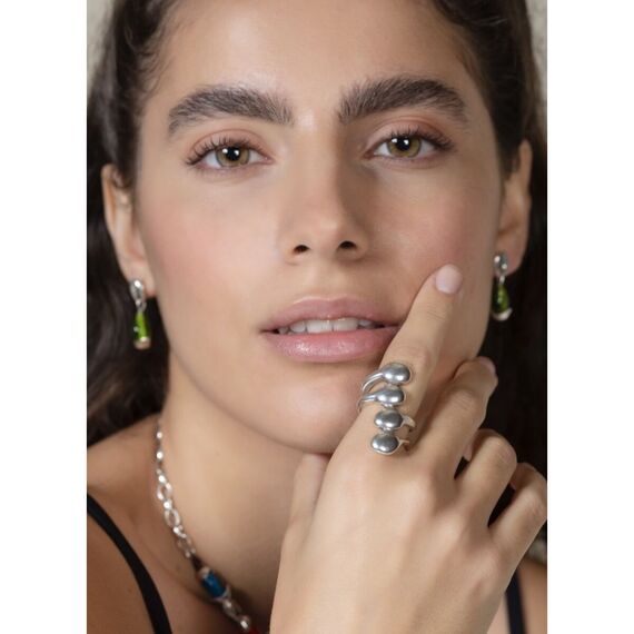 Cеребряное кольцо женское Ciclon Liquid, Размер (мм): 16,5, изображение 2