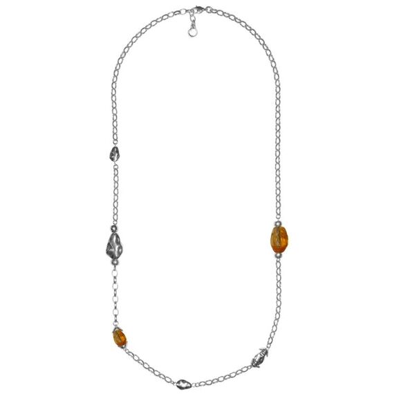 Серебряное колье с муранским стеклом Ciclon Liquid