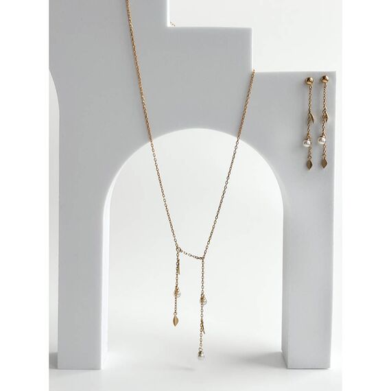 Серебряные серьги-подвески с органическим жемчугом Majorica Romea, изображение 8