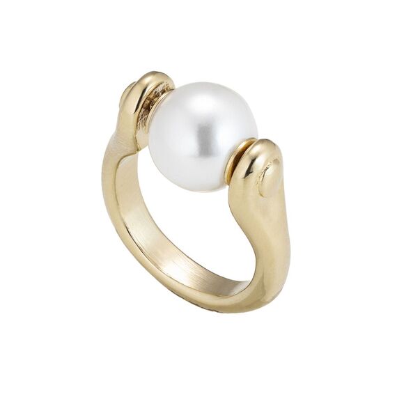 Золотое кольцо женское Жемчужная луна UNOde50 Full pearlmoon, Размер (мм): 15,3-15,7 Золотое кольцо женское Жемчужная луна UNOde50 Full pearlmoon, Размер (мм): 15,3-15,7