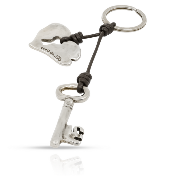 Брелок для ключей с серебром Две части целого UNOde50 Two peas in a pod, изображение 2