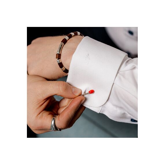 Серебряный браслет из бусин Деревянный UNOde50 Wooden, Размер (мм): 155, изображение 5