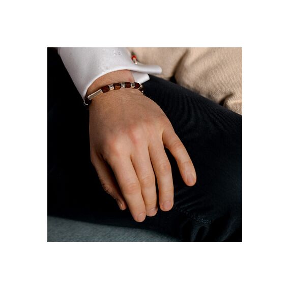 Серебряный браслет из бусин Деревянный UNOde50 Wooden, Размер (мм): 155, изображение 6