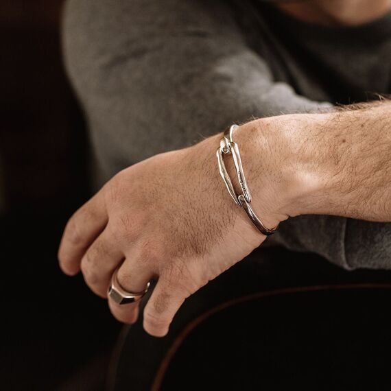 Жесткий браслет с серебром Связанный UNOde50 Tied, Размер (мм): 195, изображение 3