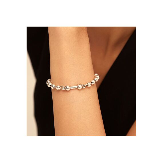 Женский браслет с серебром из сферических бусин UNOde50 Pick 1, Размер (мм): 175, изображение 5