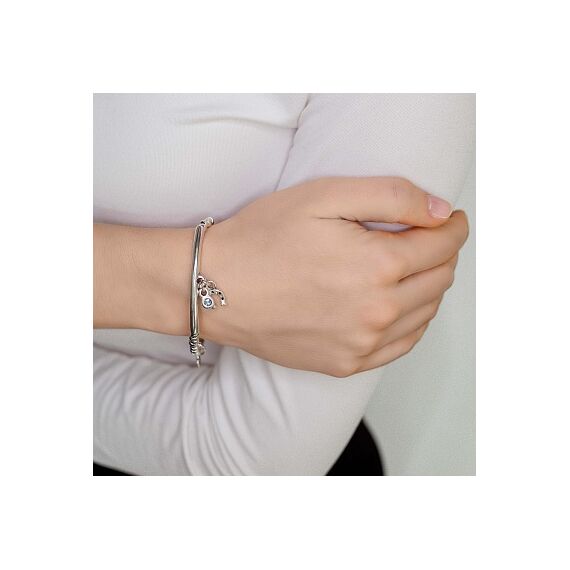 Серебряный браслет на руку из бусин с подвесками UNOde50 Riding, Размер (мм): 165, изображение 3