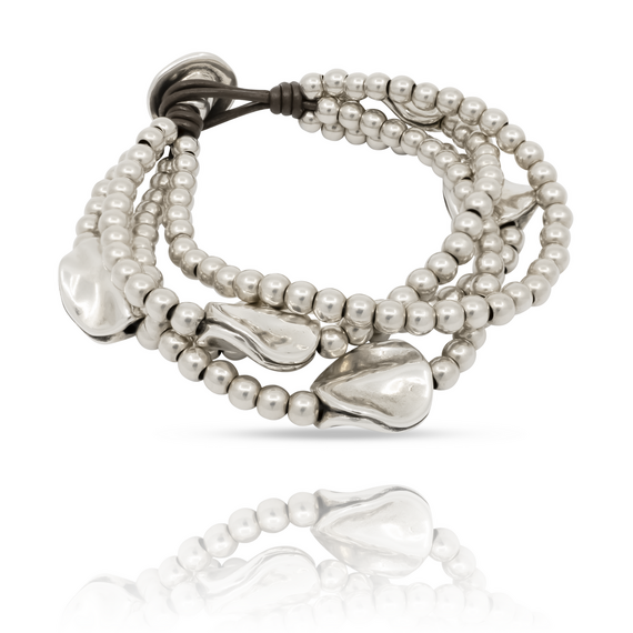 Серебряный браслет многослойный Божественный разум UNOde50 A beautiful mind, Размер (мм): 165, изображение 2