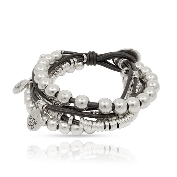 Серебряный браслет многослойный с подвесками Хаос UNOde50 What a mess!, Размер (мм): 155, изображение 3