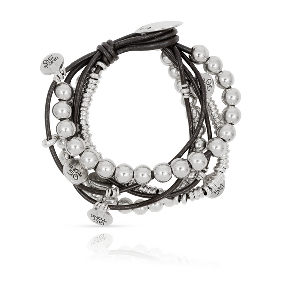 Серебряный браслет многослойный с подвесками Хаос UNOde50 What a mess!, Размер (мм): 175, изображение 2