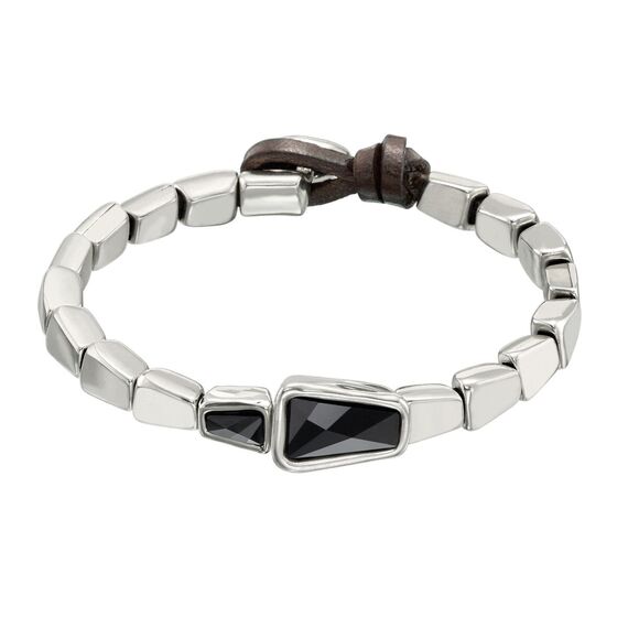 Серебряный браслет на руку женский с кристаллами Сваровски UNOde50 Glamatic