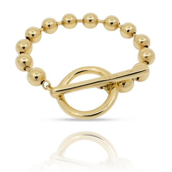 Женский браслет с золотом из сферических бусин UNOde50 ON/OFF, Размер (мм): 165, изображение 3