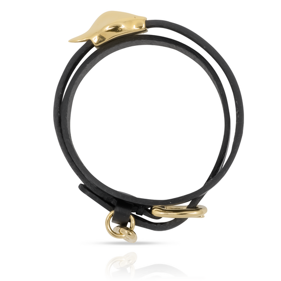 Женский браслет - чокер золото из кожи UnoDe50 My duck, изображение 4