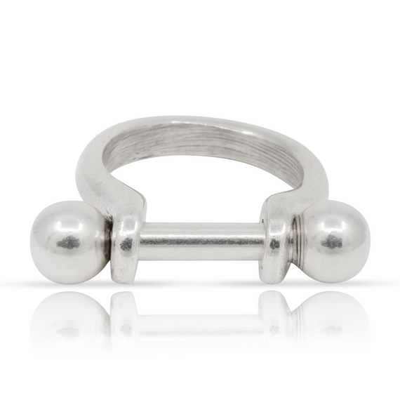 Серебряное кольцо женское с шарами Основа UNOde50 Pick 1, Размер (мм): 19,1-19,5, изображение 2