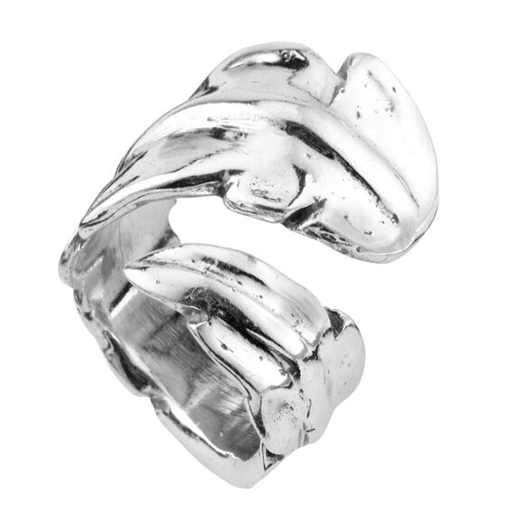 Кольцо Feather с серебром