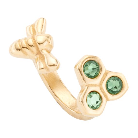 Кольцо BZZ с золотом