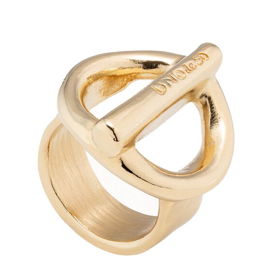 Золотое кольцо женское UNOde50 On / Off, Размер (мм): 17,3-17,7