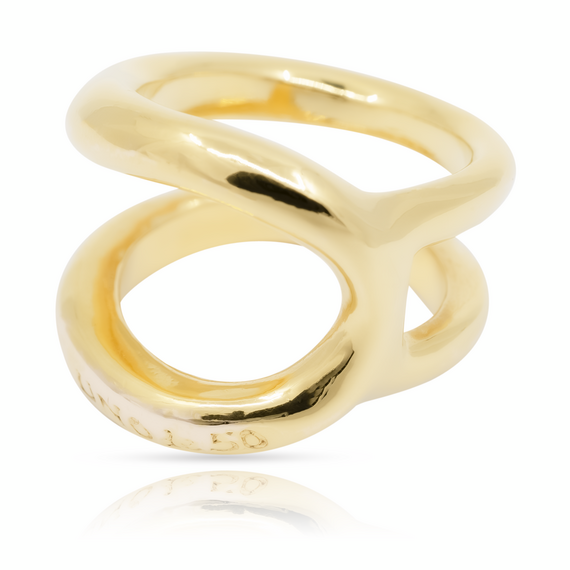 Золотое кольцо женское Кратчайший путь UNOde50 Shortcut, Размер (мм): 19,1-19,5, изображение 4