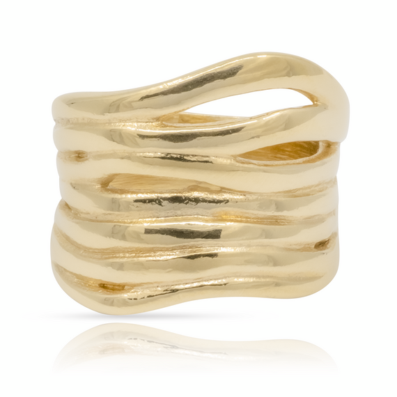 Золотое кольцо женское Пляж UNOde50 Nihiwatu Beach, Размер (мм): 155, изображение 2