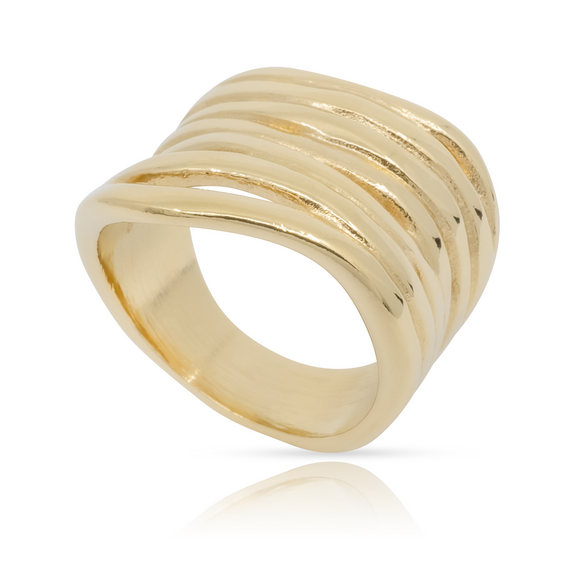 Золотое кольцо женское Пляж UNOde50 Nihiwatu Beach, Размер (мм): 155, изображение 4