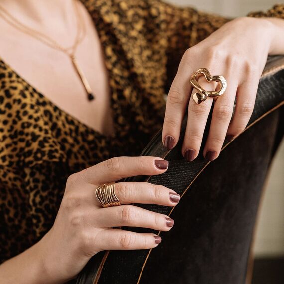 Золотое кольцо женское Пляж UNOde50 Nihiwatu Beach, Размер (мм): 155, изображение 6