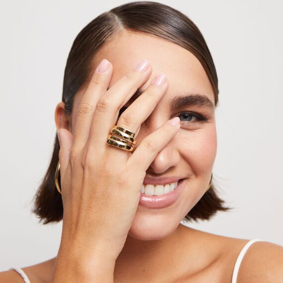 Женское кольцо с золотом Остров Маратуа UNOde50 Maratua Island, Размер (мм): 18,3-18,7, изображение 3