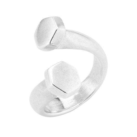 Серебряное кольцо женское на руку UNOde50 Determination, Размер (мм): 15,3-15,7