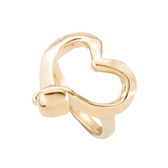 Золотое кольцо женское сердце UnoDe50 Straight to the Heart, Размер (мм): 165