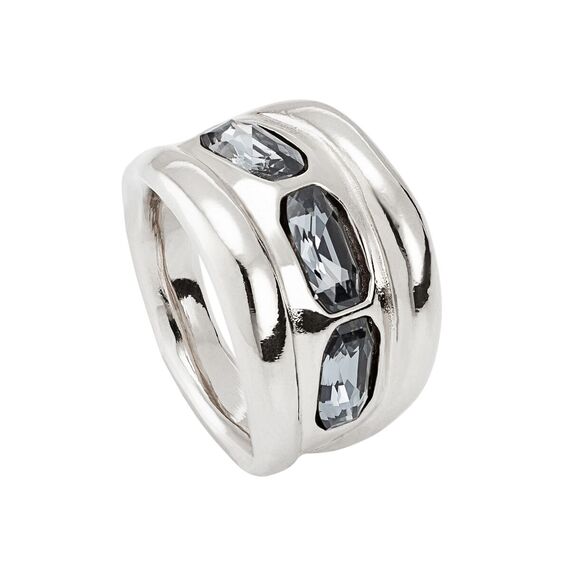 Серебряное кольцо с кристаллами Сваровски Голубая луна UNOde50 Bluemoon, Размер (мм): 16,3-16,7, изображение 2