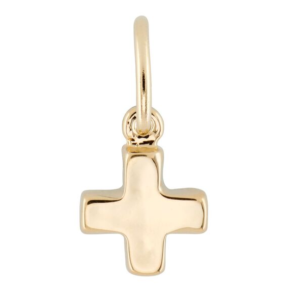 Золотая подвеска Крестик UNOde50 You are here shine