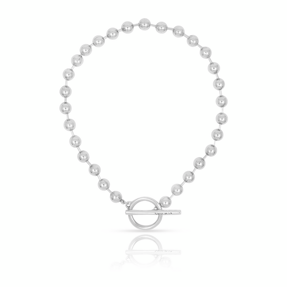 Серебряное ожерелье женское с шариками UNOde50 ON/OFF