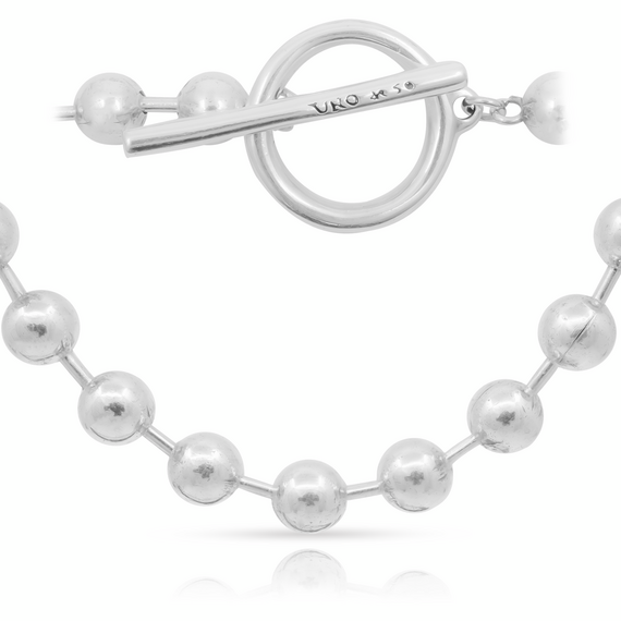 Серебряное ожерелье женское с шариками UNOde50 ON/OFF, изображение 4