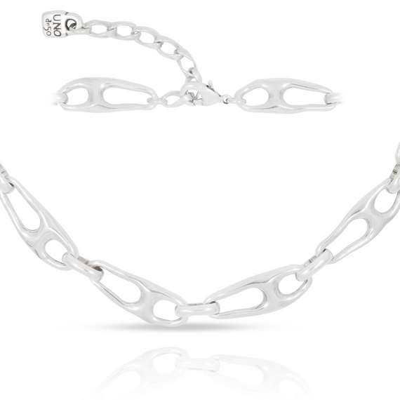 Серебряное ожерелье со звеньями в виде булавки Единственный UNOde50 Be the only one, изображение 4