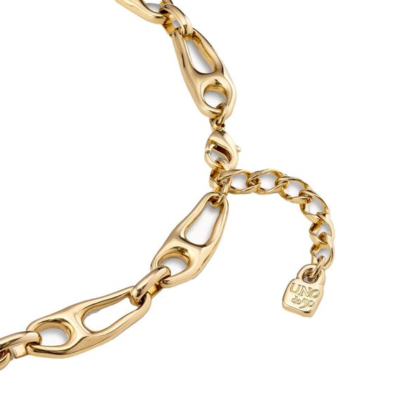 Золотое ожерелье со звеньями в виде булавки Единственный UNOde50 Be the only one, изображение 2