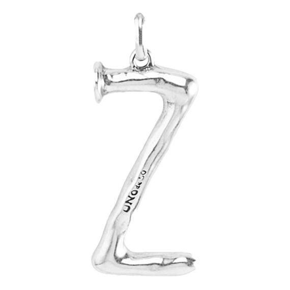 Серебряная подвеска на цепочку Буква Z большая UNOde50