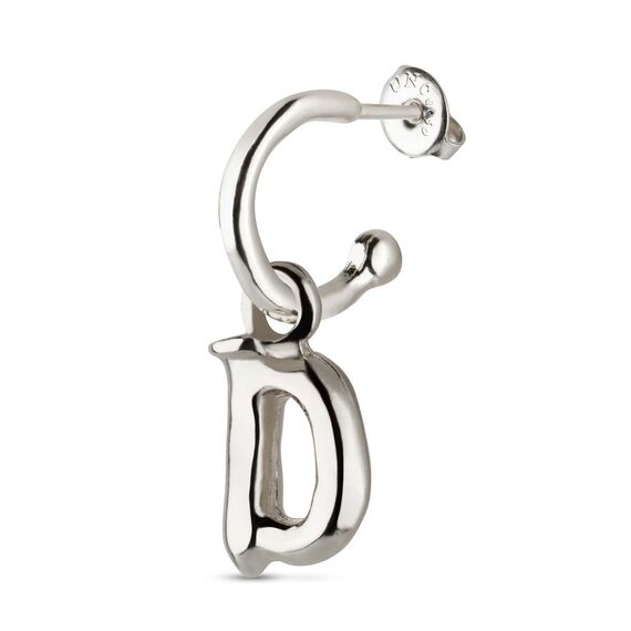 Серебряная подвеска для пирсинга Буква мини D UNOde50 CALL ME, изображение 2