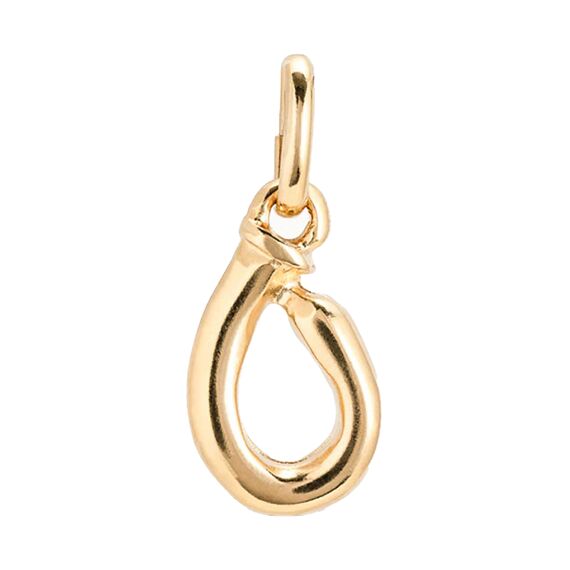 Золотая подвеска на цепочку Буква О малая UNOde50