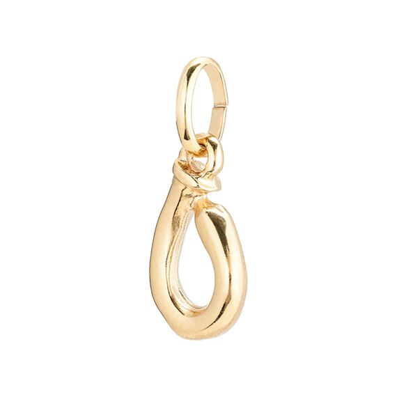 Золотая подвеска на цепочку Буква О малая UNOde50, изображение 2