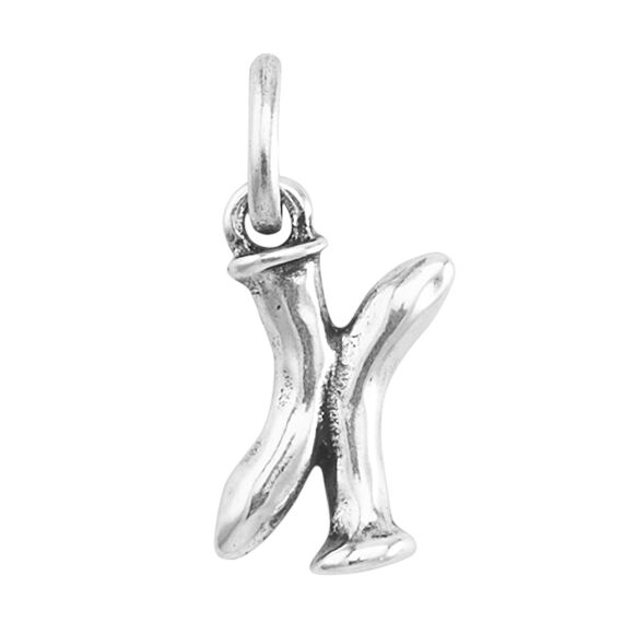 Серебряная подвеска на цепочку Буква X малая UNOde50