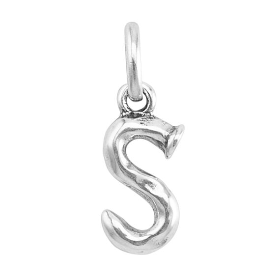 Серебряная подвеска на цепочку Буква S малая UNOde50