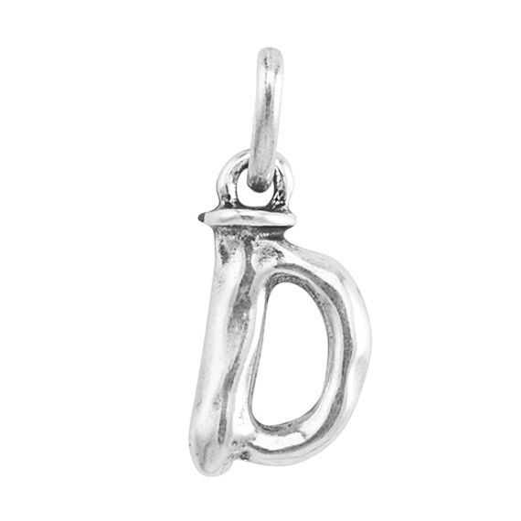 Серебряная подвеска на цепочку Буква D малая UNOde50