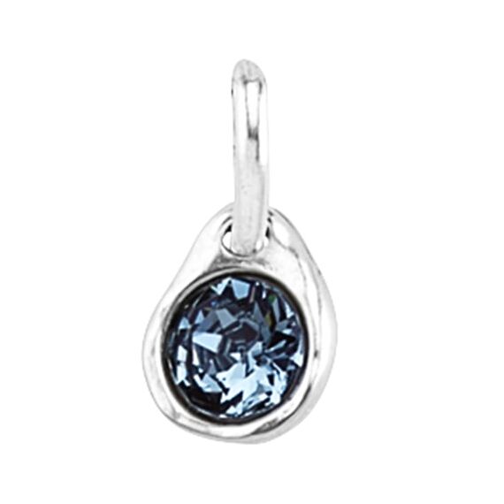 Серебряная подвеска с кристаллом Сваровски Кристалл UNOde50 Blue charm