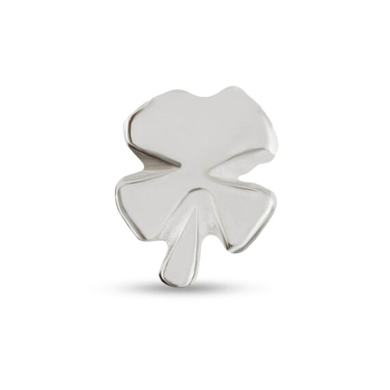 Серебряная моносерьга для пирсинга На удачу UNOde50 Good luck