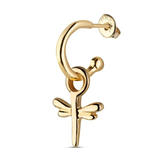Золотая подвеска для пирсинга Стрекоза UNOde50 Fly high