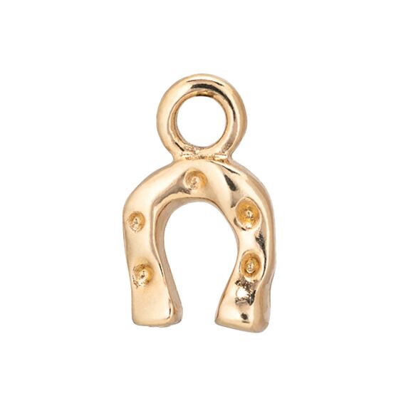 Золотая подвеска для пирсинга Подкова UNOde50 My Ride