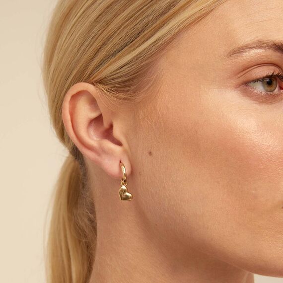 Золотая подвеска женская для пирсинга UNOde50 Full Hart, изображение 5