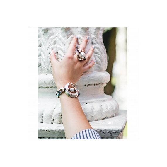 Серебряное кольцо женское Жемчужина мудрости UNOde50 Woow, Размер (мм): 17,3-17,7, изображение 7