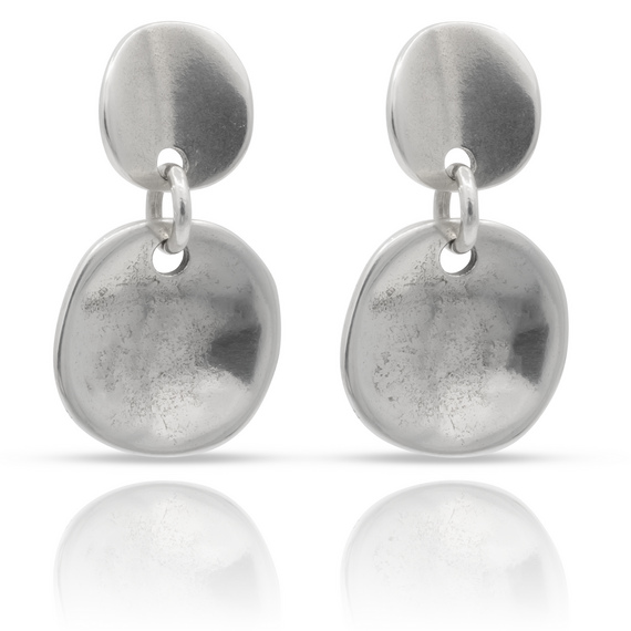 Серебряные серьги висячие Чешуйки UNOde50 Scales, изображение 2